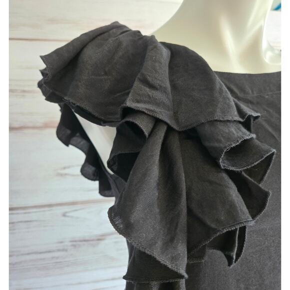 Blaque Label Black Ruffle Sleeve Dress sz Small - Picture 4 of 6
